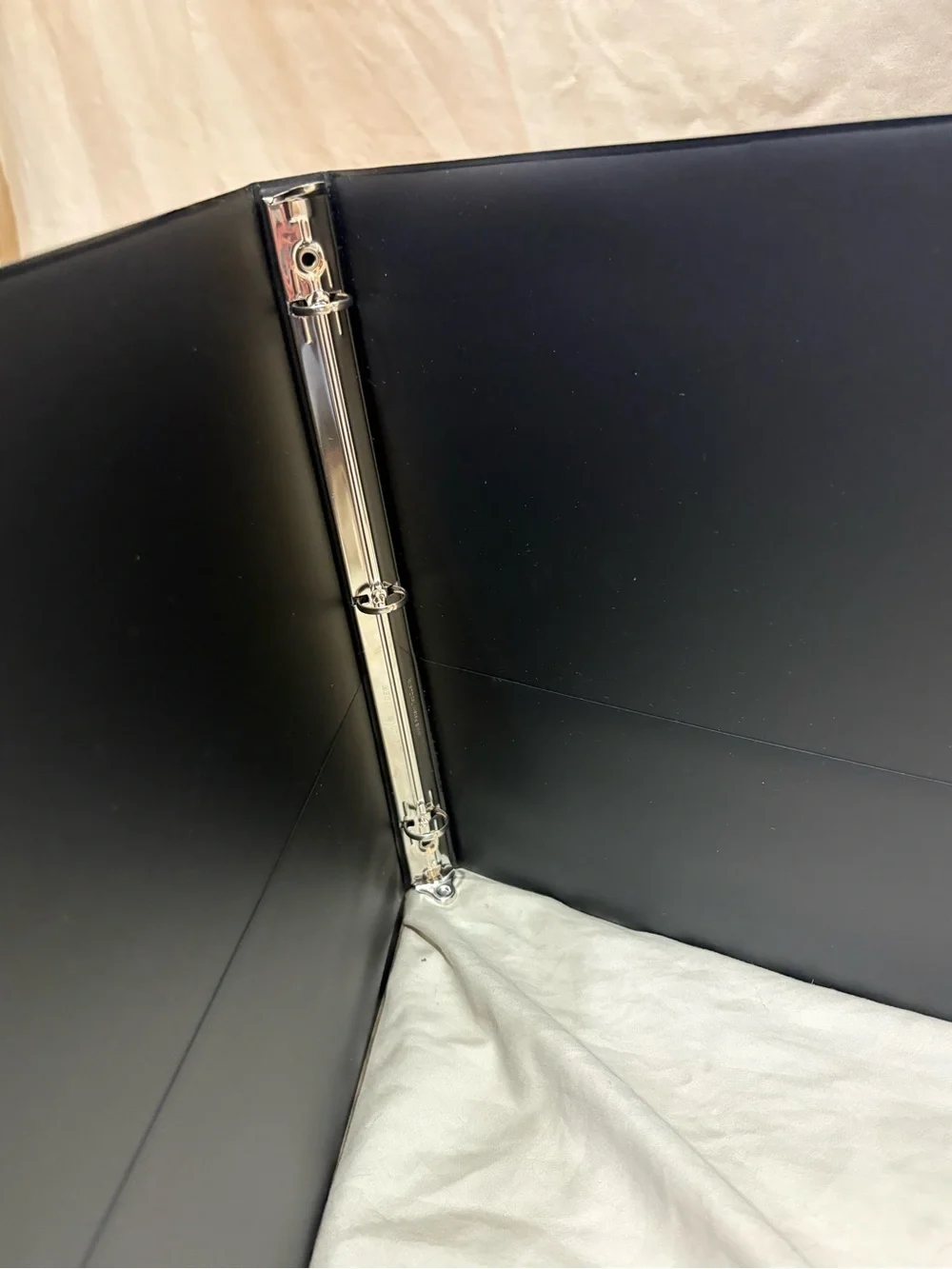 Set of 4 Binders- Black and White 3-Ring Binder 5/8-1”
